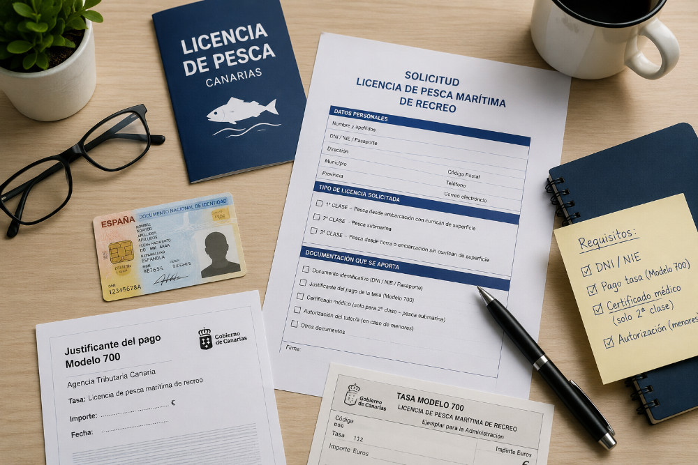 documentacion-licencia-pesca-canarias Documentación para solicitar la licencia de pesca en Canarias